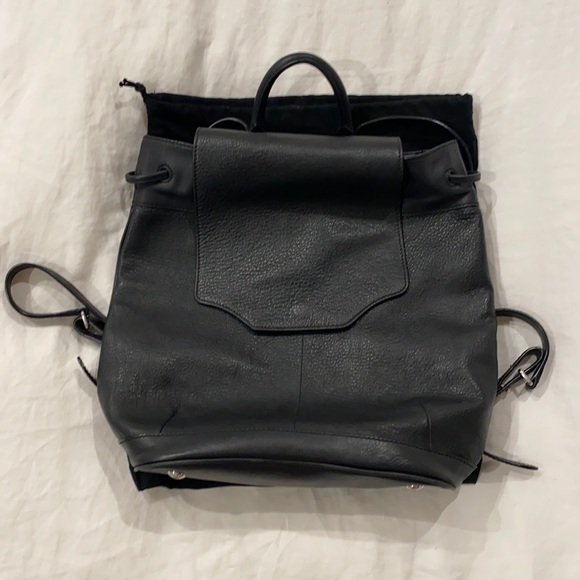 Rag and Bone black Leather Backpack (Pilot) main image 5